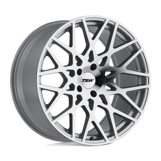 1780VLE405108S72 - TSW Vale 17X8 5X108  40mm Silver W/ Mirror Cut Face - TSW Wheels Canada