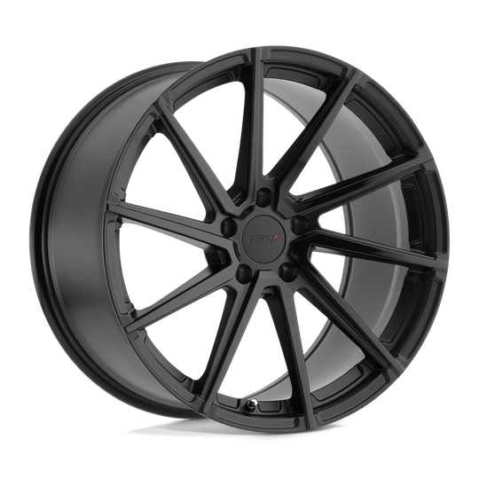 1895WAT395112B72L - TSW Watkins 18X9.5 5X112  39mm Double Black - Matte Black W/ Gloss Black Face - TSW Wheels Canada