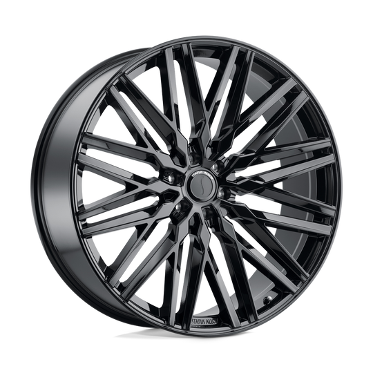 2090ADM256120B67 - Status Adamas 20X9 6X120  25mm Gloss Black - Status Wheels Canada