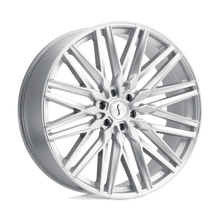 Load image into Gallery viewer, 2090ADM156114S76 - Status Adamas 20X9 6X114.3  15mm Silver W/ Mirror Cut Face - Status Wheels Canada