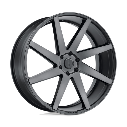 2495BRT305120B76 - Status Brute 24X9.5 5X120  30mm Carbon Graphite - Status Wheels Canada