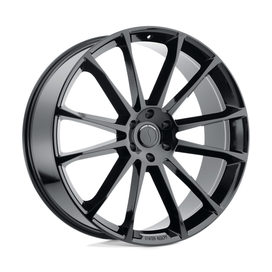 2495GTH305120B76 - Status Goliath 24X9.5 5X120  30mm Gloss Black - Status Wheels Canada