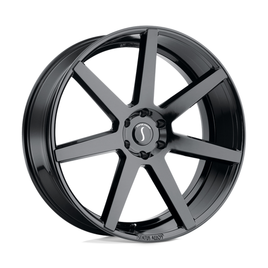 2610JUR306135B87 - Status Journey 26X10 6X135  30mm Gloss Black - Status Wheels Canada