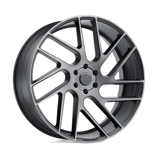 2495JGR155140B12 - Status Juggernaut 24X9.5 5X139.7  15mm Carbon Graphite - Status Wheels Canada