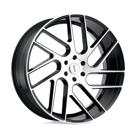 2610JGR306135F87 - Status Juggernaut 26X10 6X135  30mm Gloss Black W/ Machined Face - Status Wheels Canada