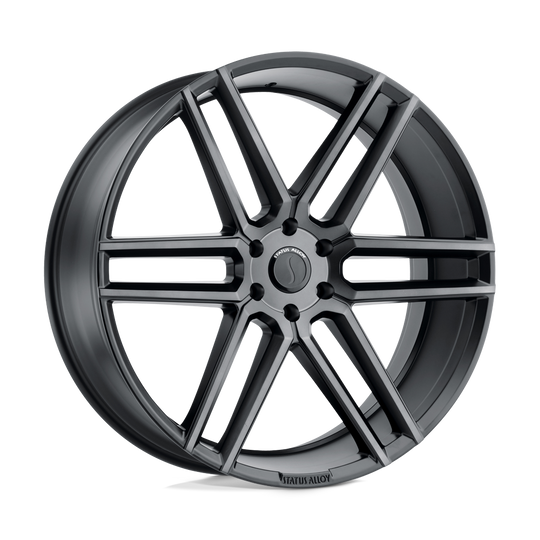 2295TTN155115B76 - Status Titan 22X9.5 5X115  15mm Carbon Graphite - Status Wheels Canada