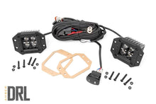Load image into Gallery viewer, 70803BLKDRLA Black Series LED Light Pair - 2 Inch - Flush Mount - Amber DRL Rough Country Canada
