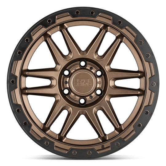 1890APC126140Z12 - Black Rhino Apache 18X9 6X139.7  12mm Matte Bronze W/ Black Ring & Black Bolts - Black Rhino Wheels Canada