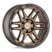 Charger l'image dans la galerie, 1785APC006140Z12 - Black Rhino Apache 17X8.5 6X139.7  0mm Matte Bronze W/ Black Ring &amp; Black Bolts - Black Rhino Wheels Canada
