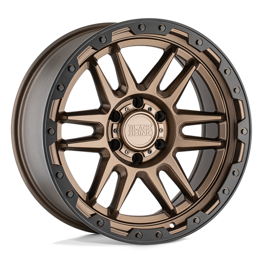1785APC-86140Z12 - Black Rhino Apache 17X8.5 6X139.7 -18 mm Matte Bronze W/ Black Ring & Black Bolts - Black Rhino Wheels Canada