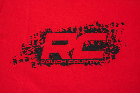 84034 Rough Country T-Shirt - Rough Country Tread - Red - Size MD Rough Country Canada