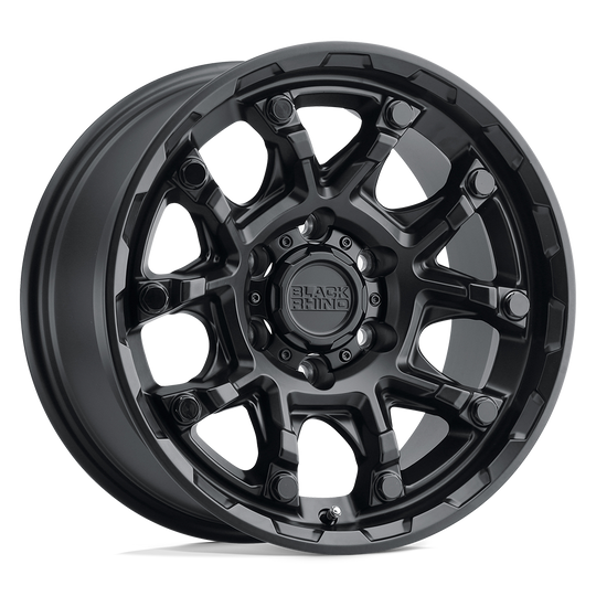 2090ARK-85127M71 - Black Rhino Ark 20X9 5X127 -18 mm Matte Black W/ Gloss Black Bolts - Black Rhino Wheels Canada