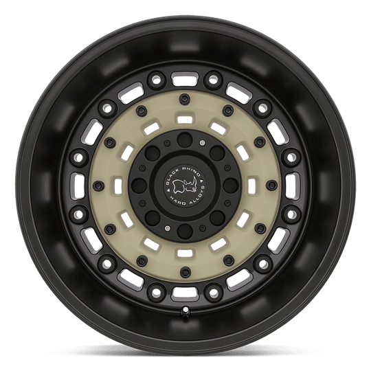2012ARS-40035D78 - Black Rhino Arsenal 20X12 5X127 / 5X139.7 -44mm Sand On Black - Black Rhino Wheels Canada