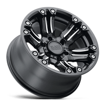 Load image into Gallery viewer, 1785ASG005127M71 - Black Rhino Asagai 17X8.5 5X127  0mm Matte Black &amp; Machined W/ Stainless Bolts - Black Rhino Wheels Canada