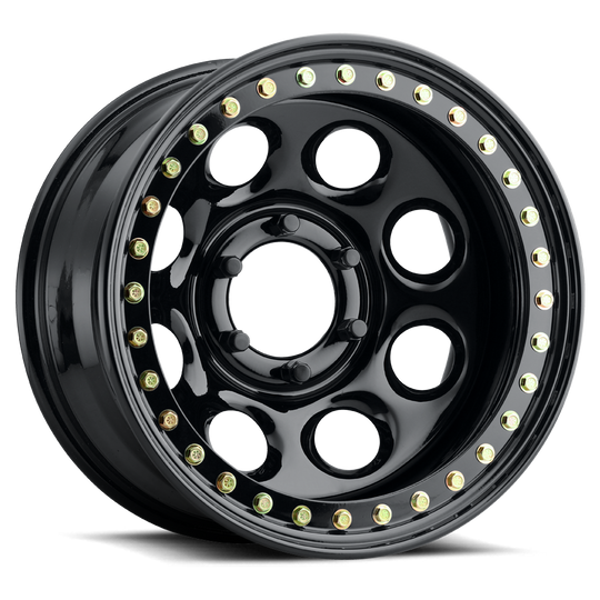 RT8178050 - Raceline RT81 Rock 8 17X8 5X127 -25mm Gloss Black - Raceline Wheels Canada