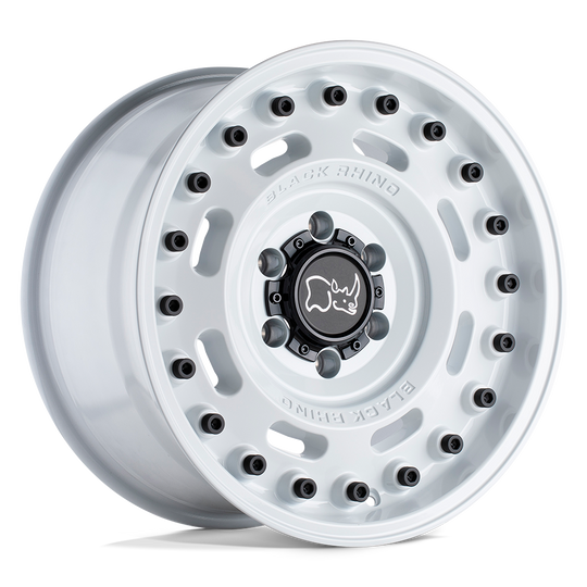 2095AXL255130W84 - Black Rhino Axle 20X9.5 5X130  25mm Gloss White - Black Rhino Wheels Canada