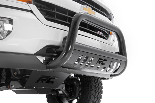 B-C2073 Black Bull Bar - Chevy Silverado 1500 2WD/4WD (2019-2023) Rough Country Canada