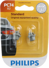 Load image into Gallery viewer, PC74B2 Philips Standard Minature 13929 - Standard - Twin Blister Pack Philips Bulbs