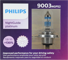 Charger l'image dans la galerie, 9003NGPS2 Philips NightGuide platinum Headlight 9003 - NightGuide Platinum - Twin Special Pack Philips Bulbs
