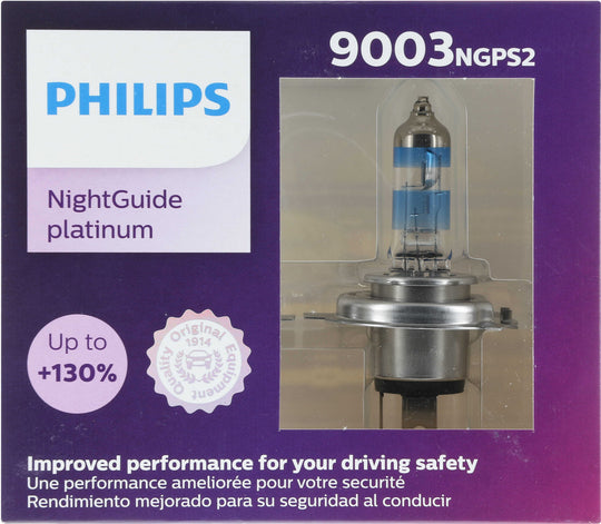 9003NGPS2 Philips NightGuide platinum Headlight 9003 - NightGuide Platinum - Twin Special Pack Philips Bulbs