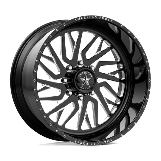 AFTMH38S71-5-21 - American Force AFW Nova 24X11 5X127 0mm Gloss Black Mill-Mach - American Force Wheels Canada