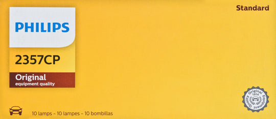 2357CP Philips Standard Miniature 2357 - Standard - Multiple Commercial 10-Pack Philips Bulbs