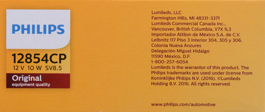 12854CP Philips Standard Miniature 12854 - Standard - Multiple Commercial 10-Pack Philips Bulbs