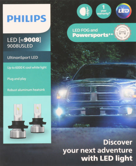 9008USLED Philips Ultinon Sport - UltinonSport LED Philips Bulbs