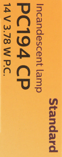 PC194CP Philips Standard Miniature PC194 - Standard - Multiple Commercial 10-Pack Philips Bulbs