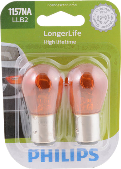 1157NALLB2 Philips LongerLife Miniature 1157NALL - LongerLife - Twin Blister Pack Philips Bulbs