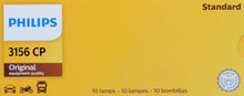 Load image into Gallery viewer, 3156CP Philips Standard Miniature 3156 - Standard - Multiple Commercial 10-Pack Philips Bulbs
