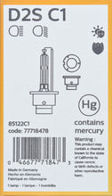Load image into Gallery viewer, D2SC1 Philips Xenon HID lamp D2S - Standard - Single Commercial Pack Philips Bulbs