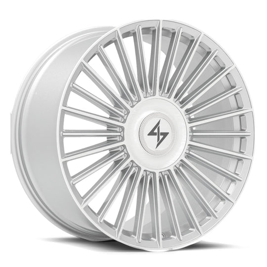 SL1622954301 - Sentali Luxx Spectre 22X9 5X127 / 5X114.3 30mm Brushed Silver - Sentali Luxx Wheels Canada