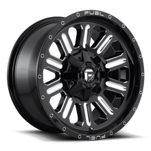 Charger l'image dans la galerie, D62022008247 - Fuel Off-Road D620 Hardline 22X10 8X165.1 ET -18mm Gloss Black Milled - Fuel Off-Road Wheels Canada