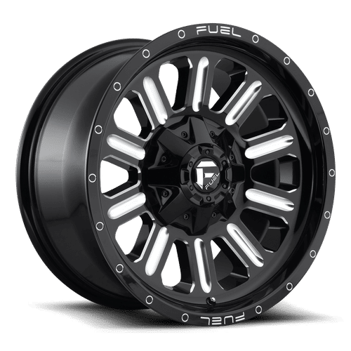 D62022008247 - Fuel Off-Road D620 Hardline 22X10 8X165.1 ET -18mm Gloss Black Milled - Fuel Off-Road Wheels Canada