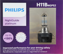 Load image into Gallery viewer, H11BNGPS2 Philips NightGuide platinum Headlight H11B - NightGuide Platinum - Twin Special Pack Philips Bulbs