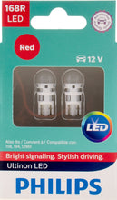 Load image into Gallery viewer, 168RLED Philips Ultinon LED 168RLED - Ultinon LED - Red Philips Bulbs