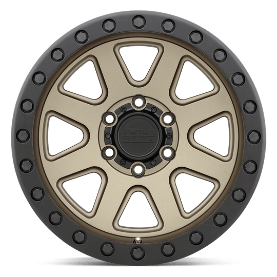 1785BKR-85114Z71 - Black Rhino Baker 17X8.5 5X114.3 -18 mm Matte Bronze W/ Black Ring - Black Rhino Wheels Canada