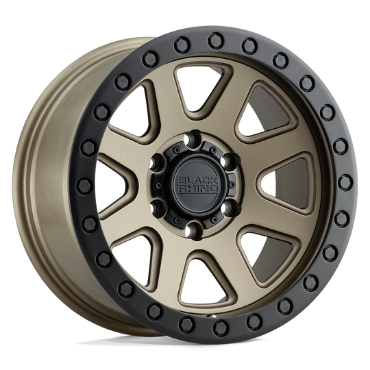 1785BKR006140Z12 - Black Rhino Baker 17X8.5 6X139.7  0mm Matte Bronze W/ Black Ring - Black Rhino Wheels Canada