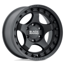 Load image into Gallery viewer, 1680BTM-05127M71 - Black Rhino Bantam 16X8 5X127 -10 mm Textured Black - Black Rhino Wheels Canada