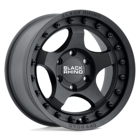 1680BTM-05127M71 - Black Rhino Bantam 16X8 5X127 -10 mm Textured Black - Black Rhino Wheels Canada