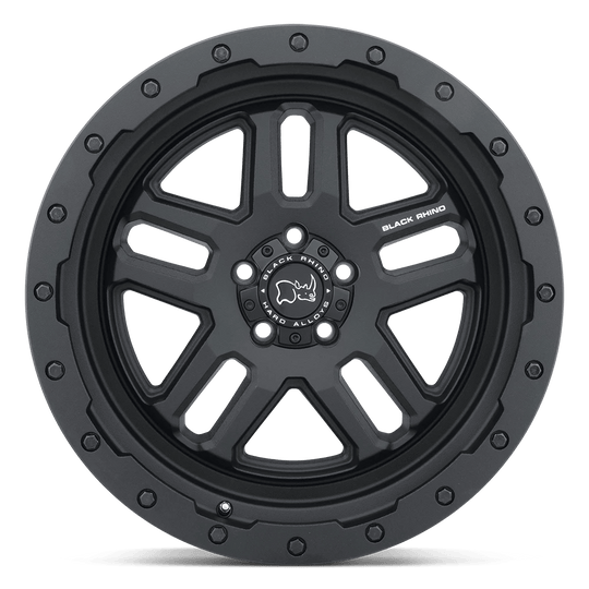 1895BTW126120M67 - Black Rhino Barstow 18X9.5 6X120  12mm Textured Matte Black - Black Rhino Wheels Canada