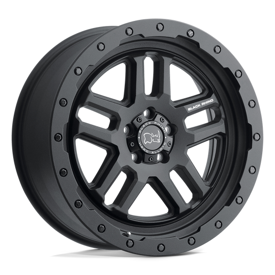 1780BTW305120M76 - Black Rhino Barstow 17X8 5X120  30mm Textured Matte Black - Black Rhino Wheels Canada