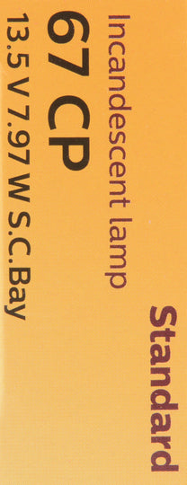 67CP Philips Standard Miniature 67 - Standard - Multiple Commercial 10-Pack Philips Bulbs