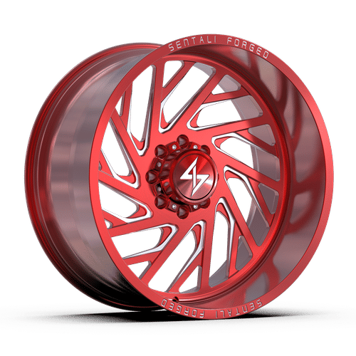 SF726148176RM-L - Sentali Forged SF7RM 26X14 8X165.1 ET -76MM Red Milled - Sentali Forged Wheels Canada