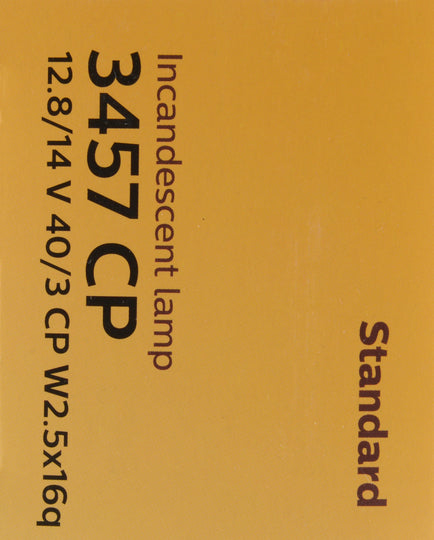 3457CP Philips Standard Miniature 3457 - Standard - Multiple Commercial 10-Pack Philips Bulbs