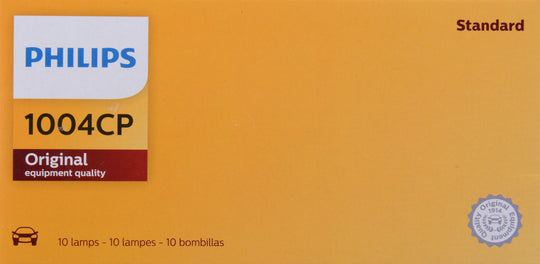 1004CP Philips Standard Miniature 1004 - Standard - Multiple Commercial 10-Pack Philips Bulbs