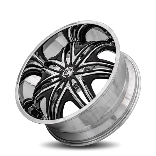 MOR-241BLNK3573 - Diablo Morpheus 24X10 Blank 35mm Chrome - Diablo Wheels Canada