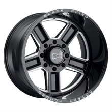 Load image into Gallery viewer, 2215CAN-48170B25 - Black Rhino Canon 22X11.5 8X170 -44 mm Gloss Black W/ Milled Spokes - Black Rhino Wheels Canada