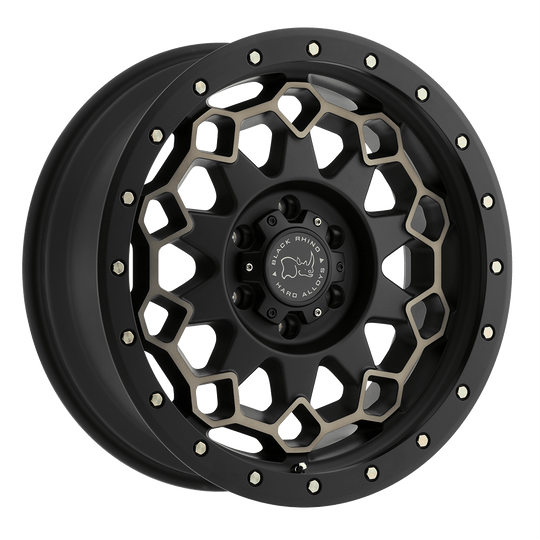 2090DMN126135M87 - Black Rhino Diamante 20X9 6X135  12mm Matte Black W/ Machined Face & Dark Matte Tint - Black Rhino Wheels Canada
